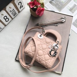 DIOR 디올 레이디백 은장 17cm