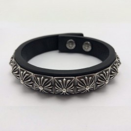 CHROME HEARTS 크롬하츠 S925 1:1퀄리티 가죽팔찌 #H106