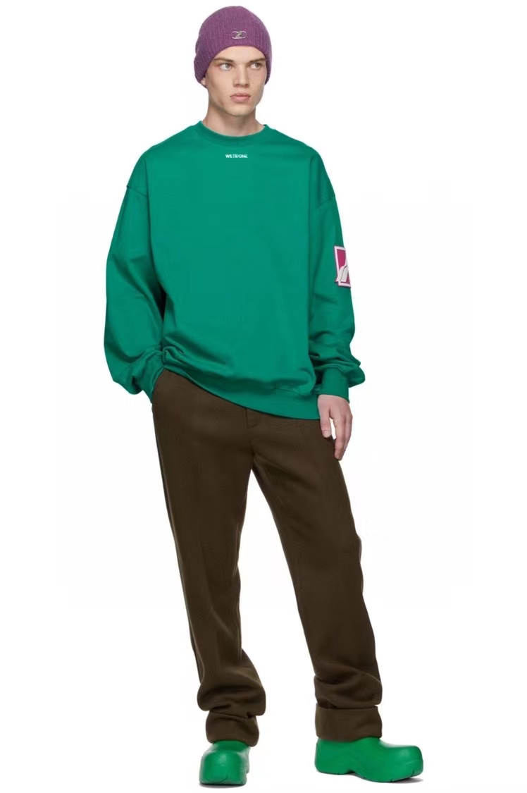 21fw WE11DONE  자수 로고 패치 맨투맨  2종 0117