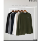 프라다 로고 베이직 자가드 긴팔티 모음전