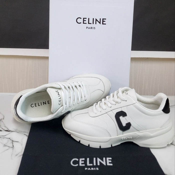 셀린느 러너 CR 02 스니커즈 운동화 화이트 블랙 359293338C 01OK