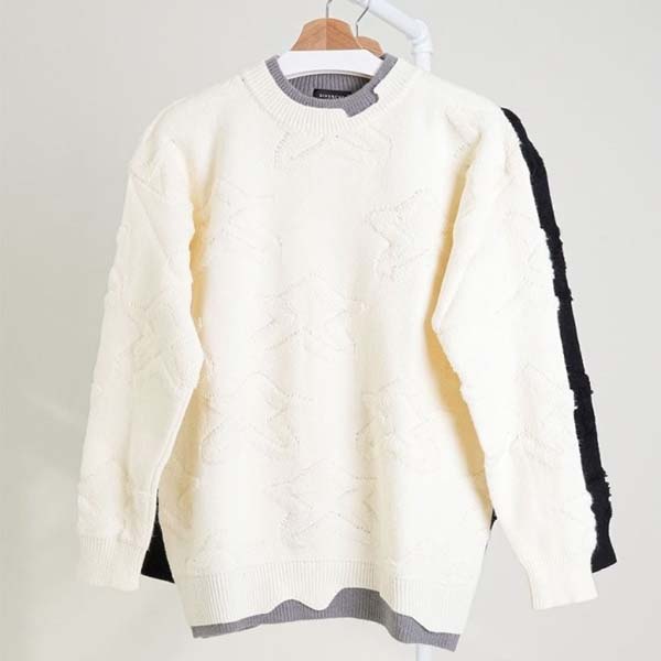 지방시 엠브로이드 스타 레이어드 울 니트 풀오버 2종