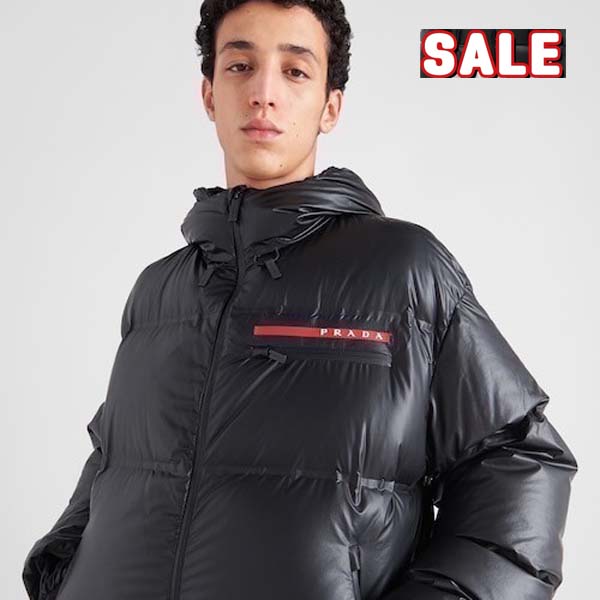 프라다 라이트 본디드 나일론 다운 패딩