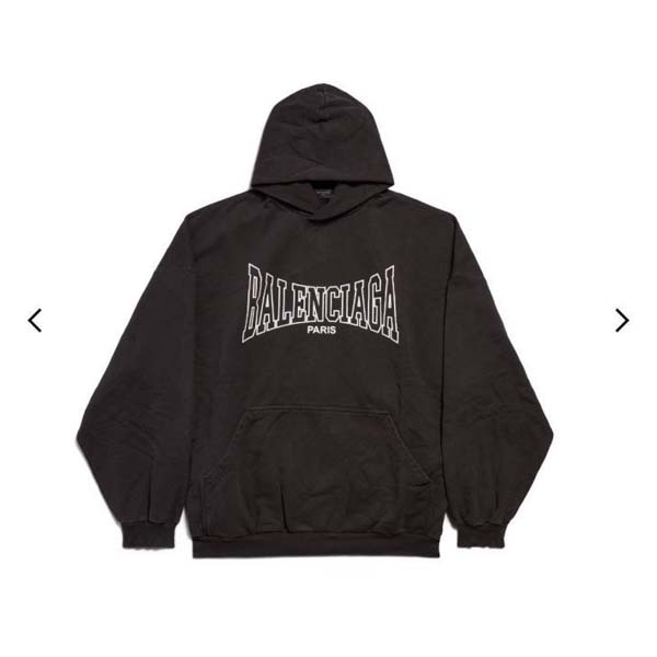 발렌시아가 로고 레디 투 웨어 스웻셔츠 & 후디