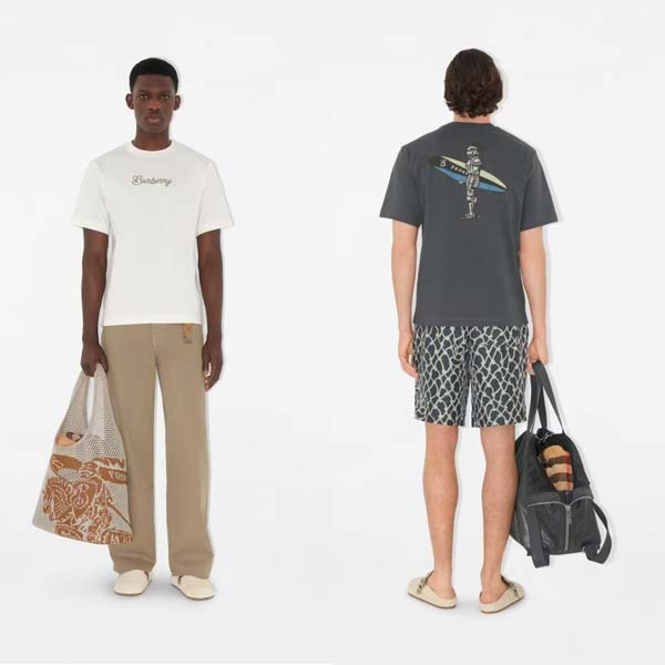 25년 버버리 로고 기사도 반팔 티셔츠 2종 0303