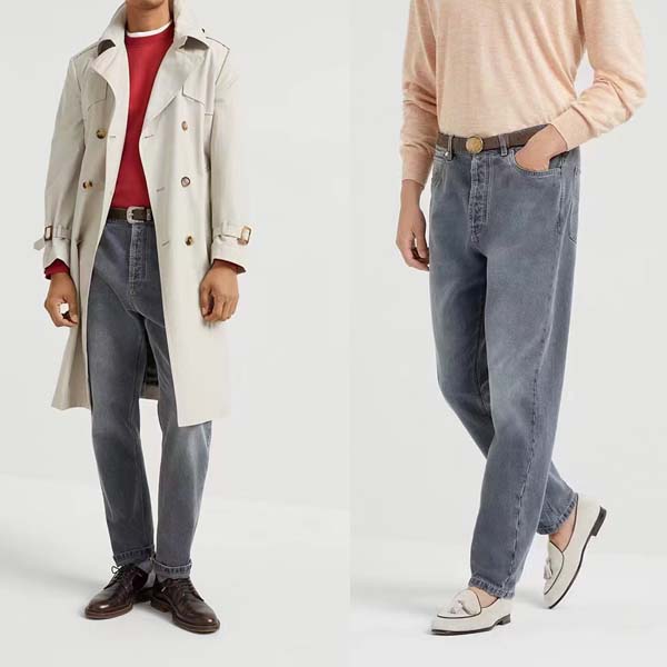 25년 브루넬로 쿠치넬리 로고 데님진 2종 0402