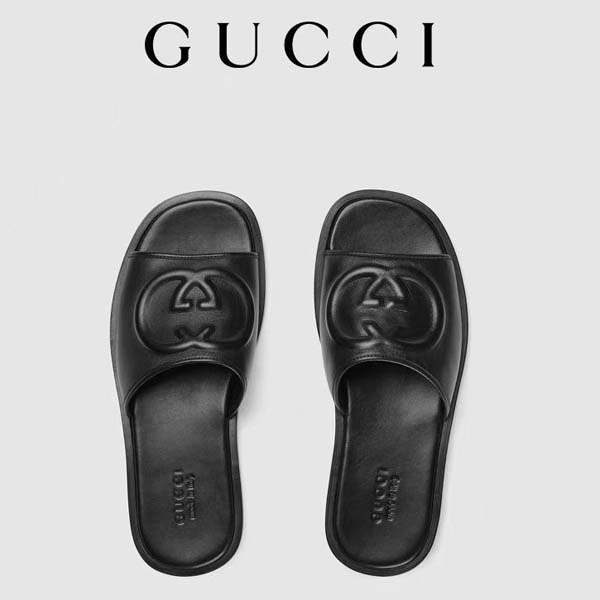 구찌 로고 레더 샌들 2종