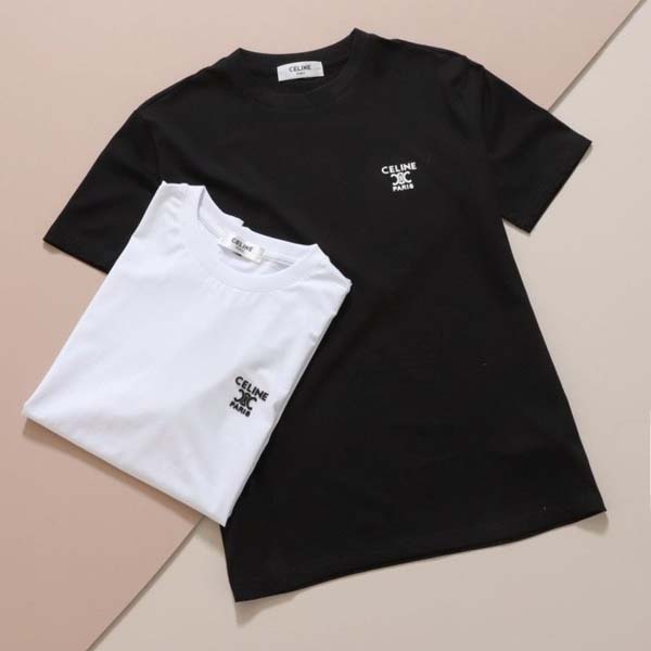 셀린느 로고 라운드 반팔티셔츠 2종