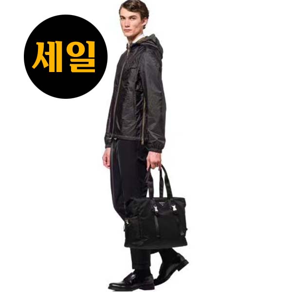 프라다 2VG042 973 F0002 19FW 삼각 로고 패브릭 토트백