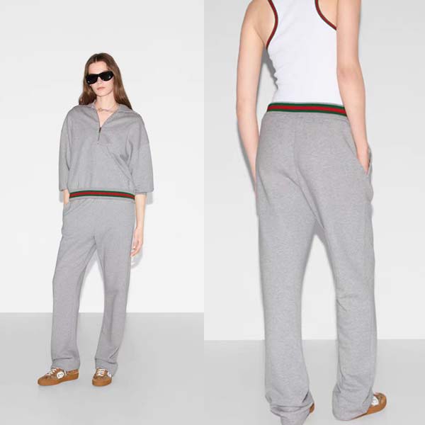 25년 구찌 로고 삼선밴드 팬츠 0425