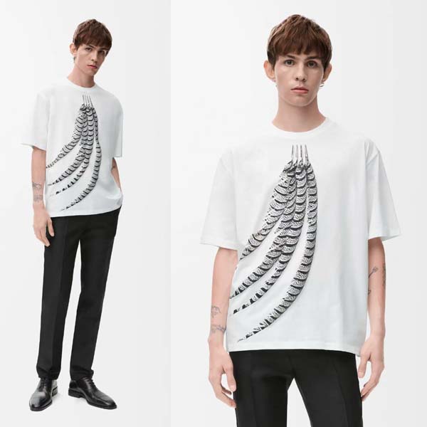 25년 로에베 Loose Fit 면 반팔 티셔츠 0425