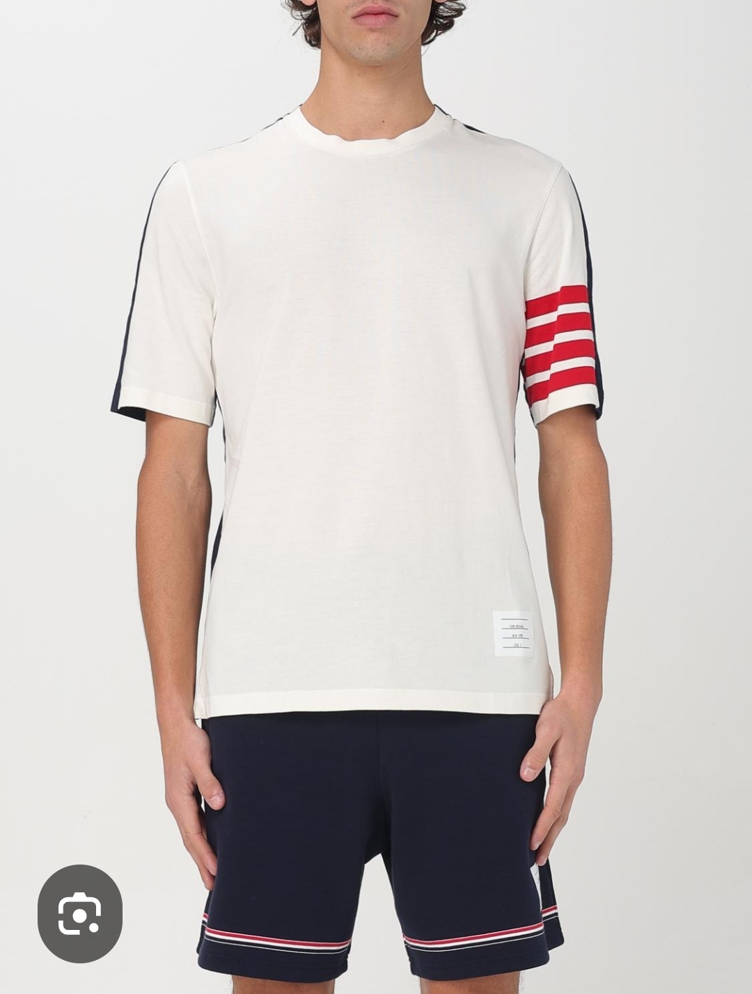 25년 톰브라운 4바 라운드 반팔티셔츠 0504