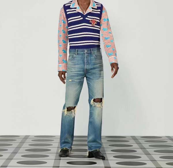 구찌 로고 총알 HA 프리미엄진 팬츠 0515