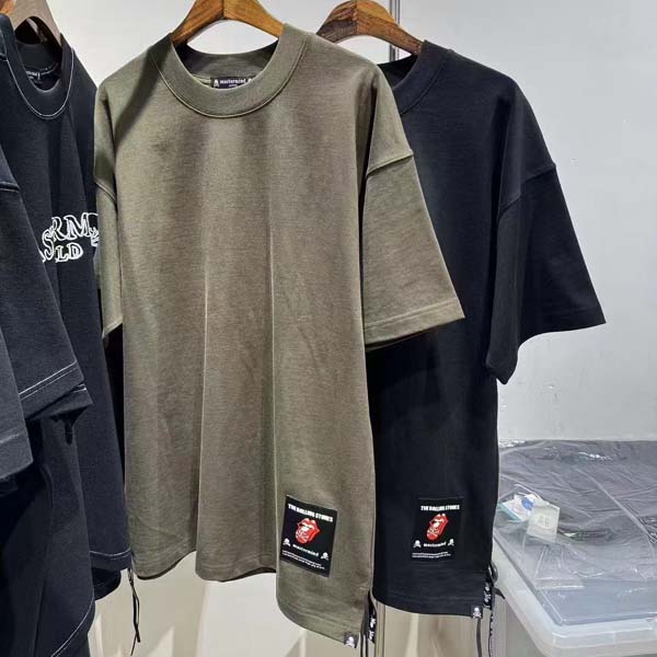 25년 일본 한정판 마스터마인드 재팬 x 롤링스톤즈 로고 라운드 반팔티셔츠 2종 0609