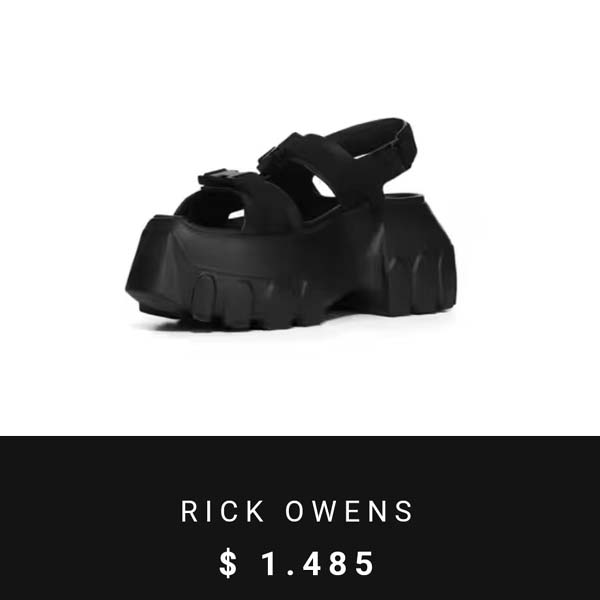 25년 릭오웬스 메가 Tractor 레더 샌들 0618