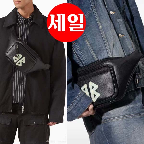 25년 발렌시아가 익스플로러 벨트백 레더 0707