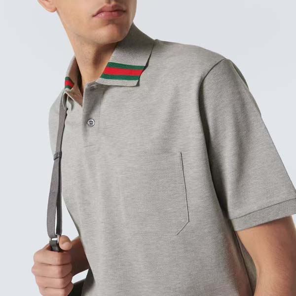 25년 구찌 웹 디테일 코튼 폴로 셔츠 2종 0721