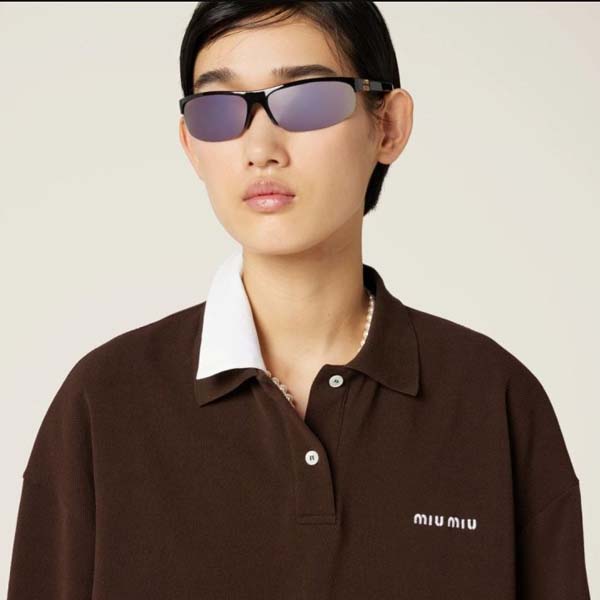 25년 미우미우 로고 폴로 루즈핏 롱슬리브 3종