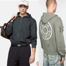 25년 아크네스튜디오 로고 특수워싱 후드집업 2종 0830