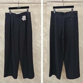 25년 로에베 자수로고 블랙 팬츠 0830