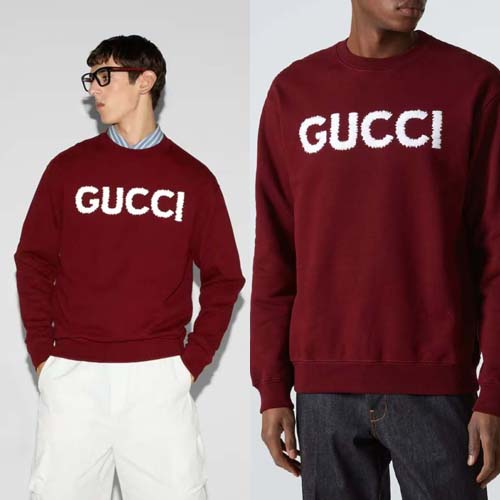 25년 구찌 자수로고 / 엠보싱 라운드 맨투맨 0911