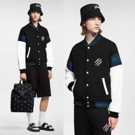 2025년 루이비통 코튼 저지 바시티 블루종