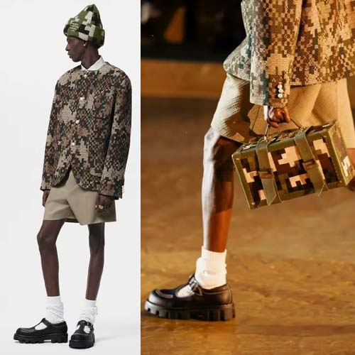 25년 루이비통 런어웨이 체커 메리 제인 1004