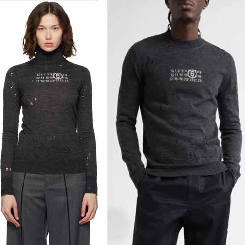 25년 마르지엘라 MM6 울 터틀넥 & 라운드 니트 4종 1028