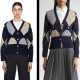 25년 톰브라운 Argyle intarsia 캐시미어 브이넥 카디건 2종 1113