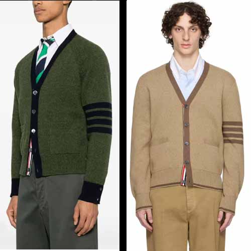 25년 톰브라운 밀라노 스티치 4바 브이넥 카디건 2종 1113