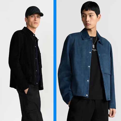 25년 디올 블루/블랙 스웨이드 블루종 재킷 2종 1121