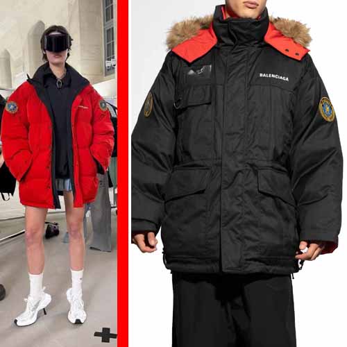 25년 발렌시아가 리버서블 인슐레이티드 다운재킷 1201