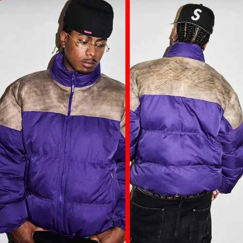 25FW 슈프림 레더 요크 퍼퍼 다운재킷 3종 1208