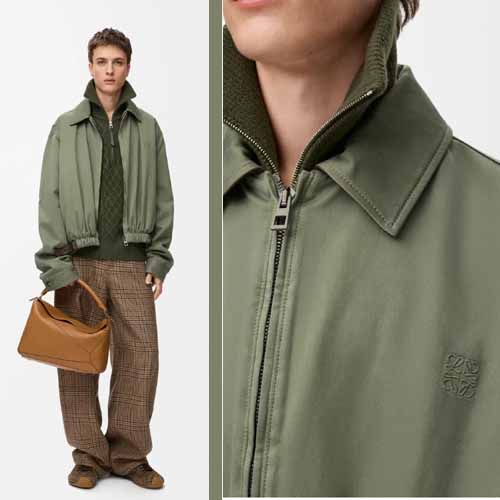 25년 로에베 코튼 벨트 재킷 1211