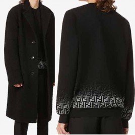 팬디 로고 FF 자수 니트 블랙 스웨터 1214