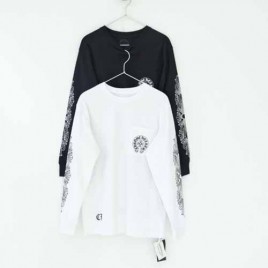 크롬하츠 로고 LA 롱 슬리브 블랙&화이트