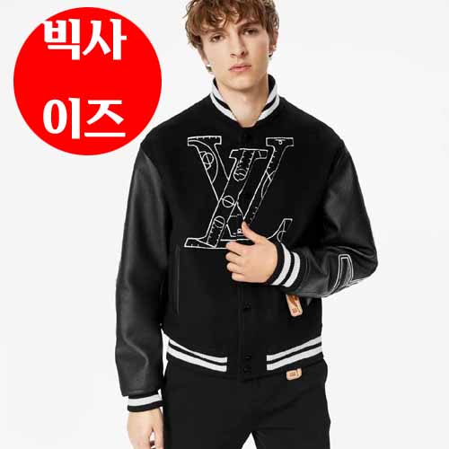 루이비통 x NBA 레더 베이스볼 재킷 1221