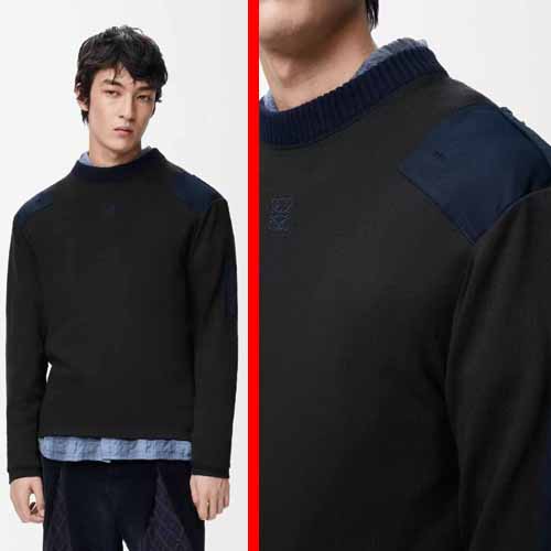 25FW 로에베 로고 코튼 Blend 롱 슬리브 니트 0102