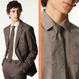 25년 로로피아나 실크 넥타이 세트 2종 0112