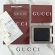 구찌 GC 로고 레더 블랙 반지갑