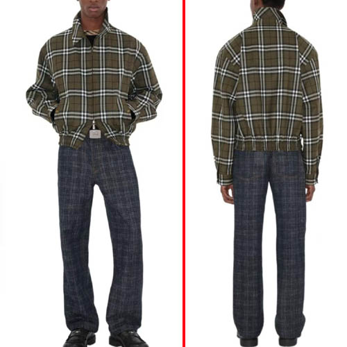 26ss 버버리 체크 폴로 봄버 재킷 0121