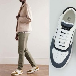 브루넬로 쿠치넬리 카프스킨 스웨이드 스니커즈 3종