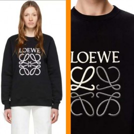 로에베 자수로고 블랙니트