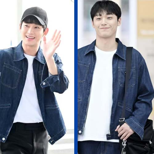 프라다 삼각로고 라이트 데님 지퍼 재킷 0130