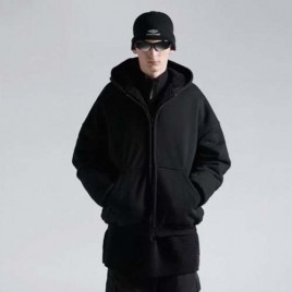 발렌시아가 스키웨어 블랙 후디집업