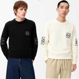 로에베 로고 긴팔 블랙/아이보리 니트 2종