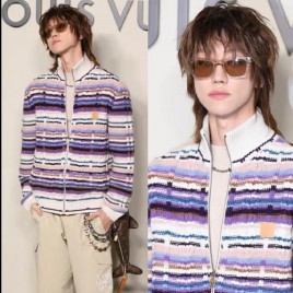 26ss 루이비통 스트라이프드 케이블 니크 트랙톱 0225