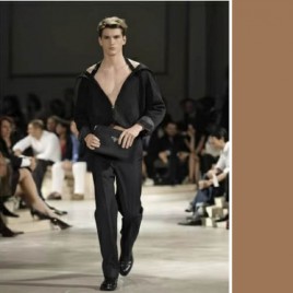 프라다 로고 플라크 레더 리나일론 여행용 블랙 손가방