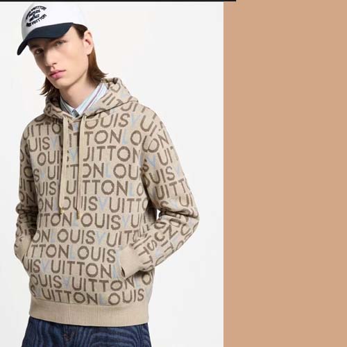 26ss 루이비통 로고 자카드 시그니처 니트 후디 0305