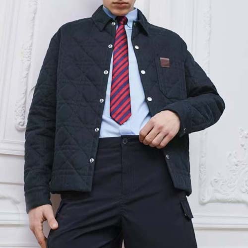 26ss 디올 패치 까나쥬 네이비 오버셔츠 재킷 0306